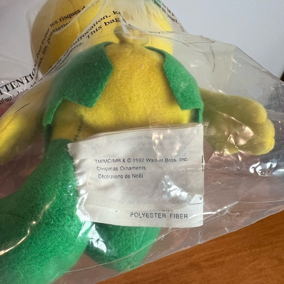 Vintage Looney Tunes x McDonald's Tweety Bird Plush 1992 NEW Packaged - Picture 4 of 6